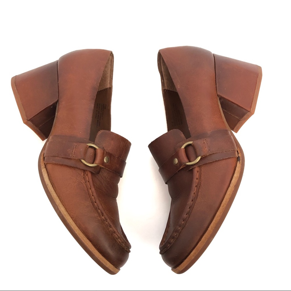 Kork-Ease Brown Leather Block Heel Loafer - Picture 8 of 14